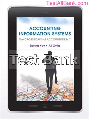 accounting information systems the crossroads of accounting and it 1st edition kay test bank