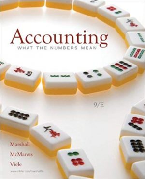 accounting what the numbers mean 9th edition marshall solutions manual