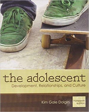 adolescent development relationships and culture 13th edition dolgin test bank