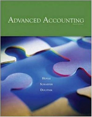 advanced accounting 9th edition hoyle test bank