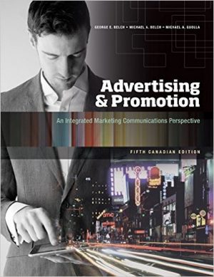advertising and promotion an integrated marketing 5th edition belch solutions manual