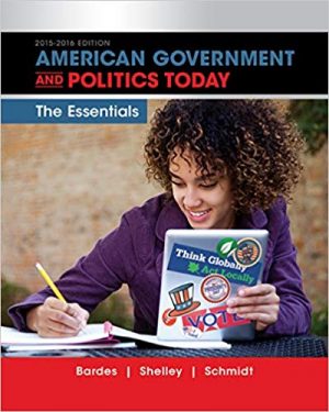 american government and politics today essentials 2015 2016 edition 18th edition bardes test bank