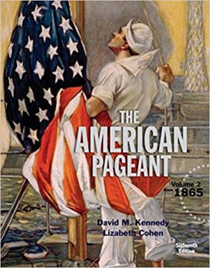 american pageant volume 2 16th edition kennedy test bank