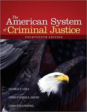 american system of criminal justice 14th edition cole test bank