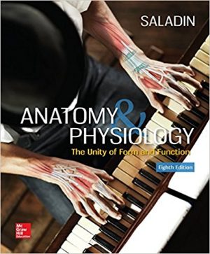 anatomy and physiology the unity of form and function 8th edition saladin test bank
