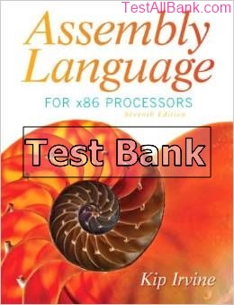 assembly language for x86 processors 7th edition irvine test bank