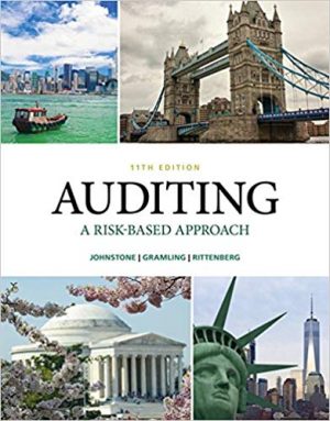 auditing a risk based approach 11th edition johnstone test bank