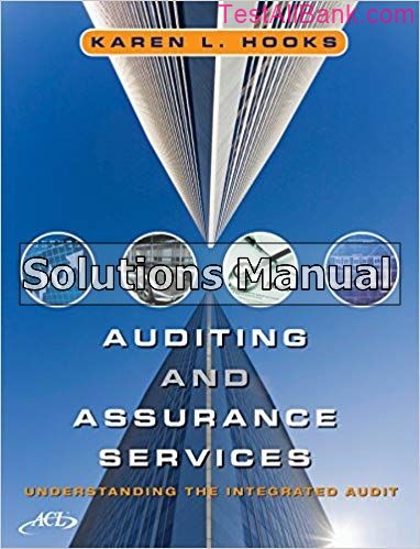 Auditing And Assurance Services Understanding The Integrated Audit 1st ...