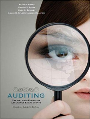 auditing the art and science of assurance engagements canadian 11th edition arens solutions manual