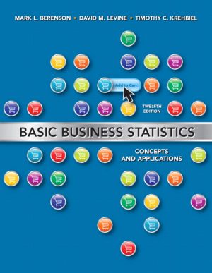 basic business statistics 12th edition berenson test bank