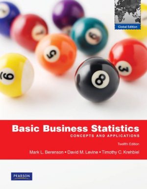 basic business statistics global 12th edition berenson solutions manual