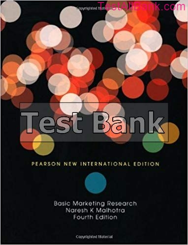 Basic Marketing Research Pearson New International Edition 4th Edition ...