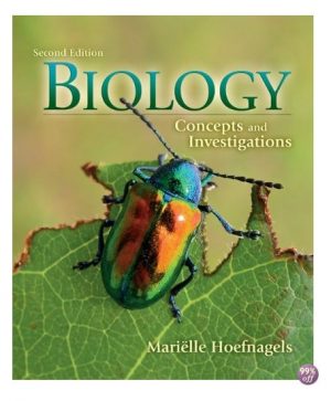 biology concepts and investigations 2nd edition hoefnagels test bank