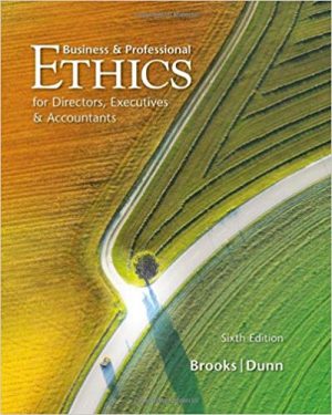 business and professional ethics 6th edition brooks solutions manual