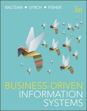 business driven information systems australian 3rd edition baltzan test bank