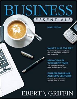 business essentials 9th edition ebert test bank