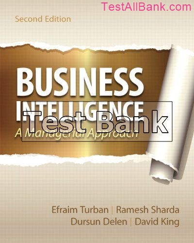 Business Intelligence 2nd Edition Turban Test Bank