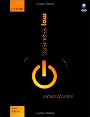 business law 3rd edition marson test bank