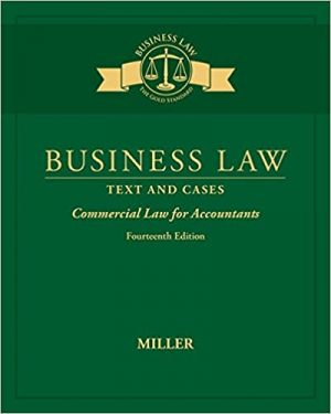 business law text and cases commercial law for accountants 14th edition miller test bank