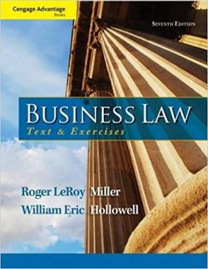 business law text and exercises 7th edition miller solutions manual