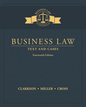 business law texts and cases 14th edition clarkson test bank