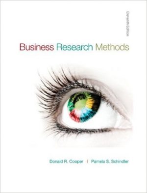 business research methods 11th edition cooper solutions manual