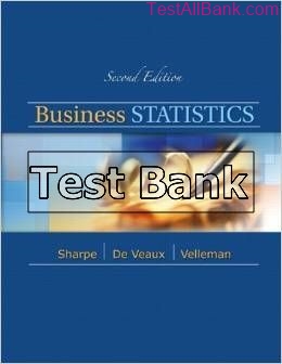 business statistics 2nd edition sharpe test bank