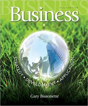 business strategy and development canadian 1st edition bissonette test bank