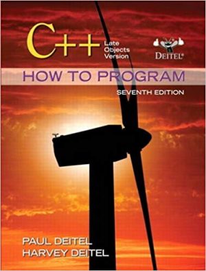 c how to program late objects version 7th edition deitel test bank