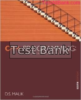 c programming program design including data structures 6th edition malik test bank