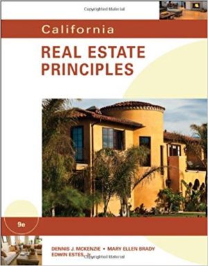 california real estate principles 9th edition mckenzie test bank