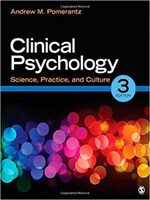 clinical psychology science practice and culture 3rd edition pomerantz test bank