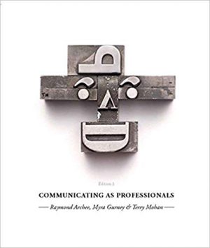communicating as professionals 3rd edition archee solutions manual