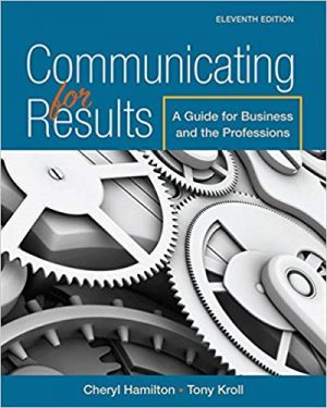 communicating for results 11th edition hamilton test bank