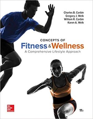 concepts of fitness and wellness a comprehensive lifestyle approach 11th edition corbin test bank