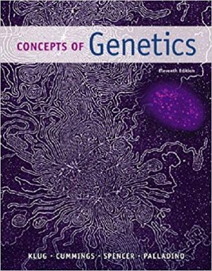concepts of genetics books a la carte edition 11th edition klug test bank