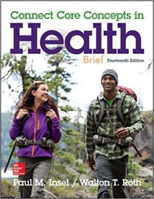 connect core concepts in health brief 14th edition insel test bank