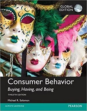 consumer behavior buying having and being global 12th edition solomon test bank