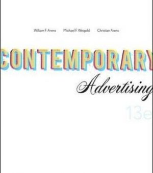 contemporary advertising 13th edition arens test bank
