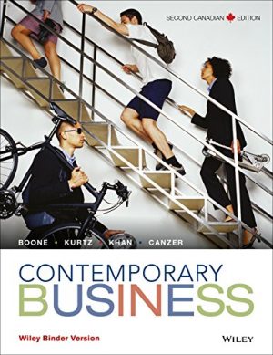 contemporary business canadian 2nd edition boone test bank
