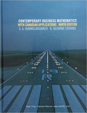 contemporary business mathematics canadian 9th edition hummelbrunner test bank