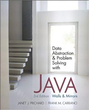 data abstraction and problem solving with java walls and mirrors 3rd edition prichard test bank