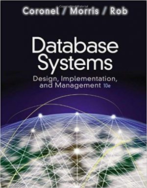 database systems design implementation and management 10th edition coronel solutions manual