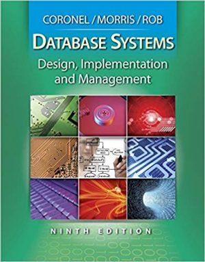 database systems design implementation and management 9th edition coronel solutions manual