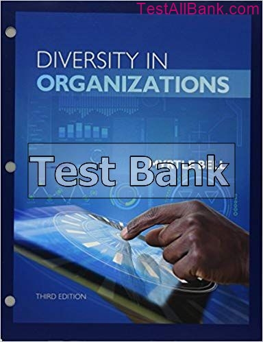 Diversity In Organizations 3rd Edition Bell Test Bank