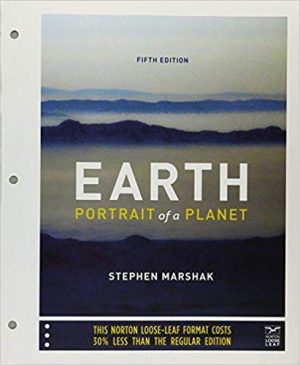 earth portrait of a planet 5th edition marshak solutions manual