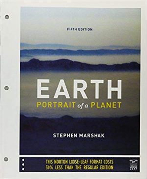 earth portrait of a planet 5th edition marshak test bank