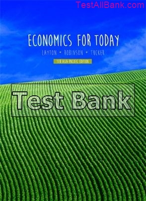 economics for today 5th edition layton test bank