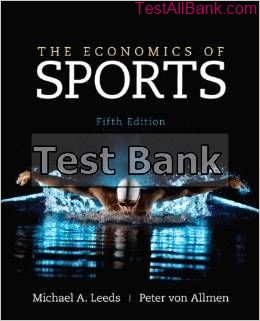 economics of sports the 5th edition leeds test bank