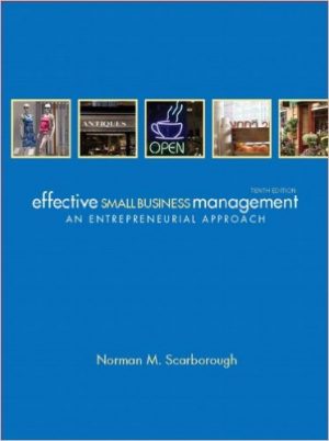 effective small business management 10th edition scarborough test bank